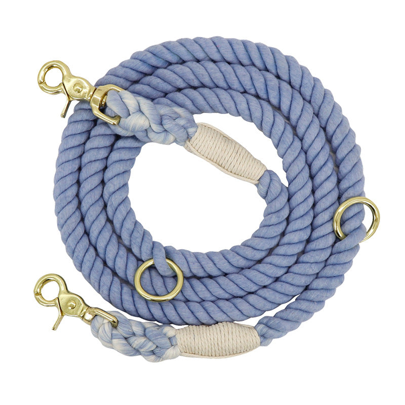 Multi-Color Cotton Pet Leash Long Durable Walking Strap
