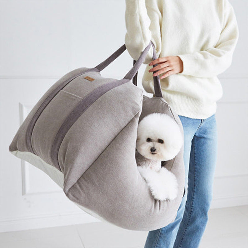 Waterproof Pet Car Carrier Seat With Mesh Safety Harness