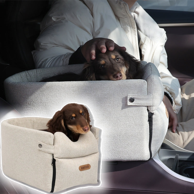 Portable Pet Car Seat Bed Safety Travel Carrier