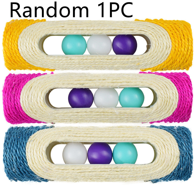 Long Sisal Drum Pet Toy Durable Interactive Chew Toy