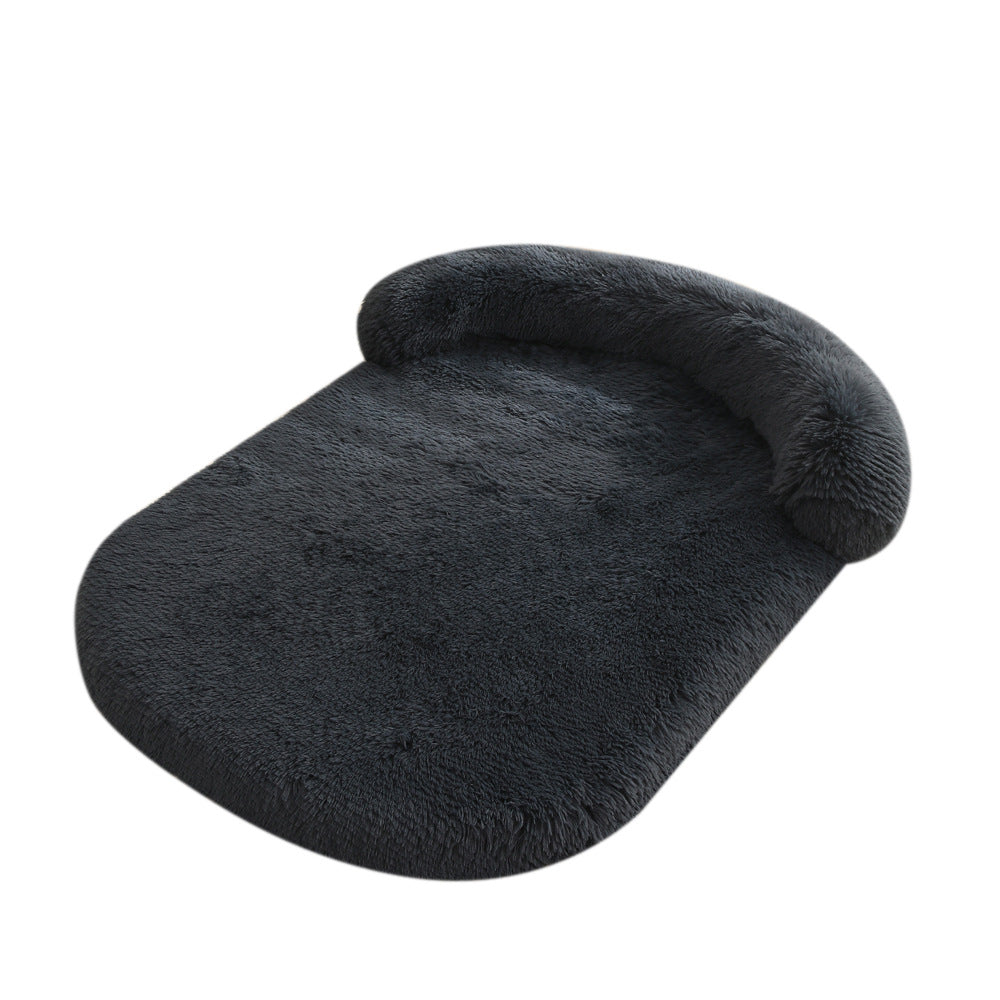 Plush Cozy Pet Bed With Warm Cushion