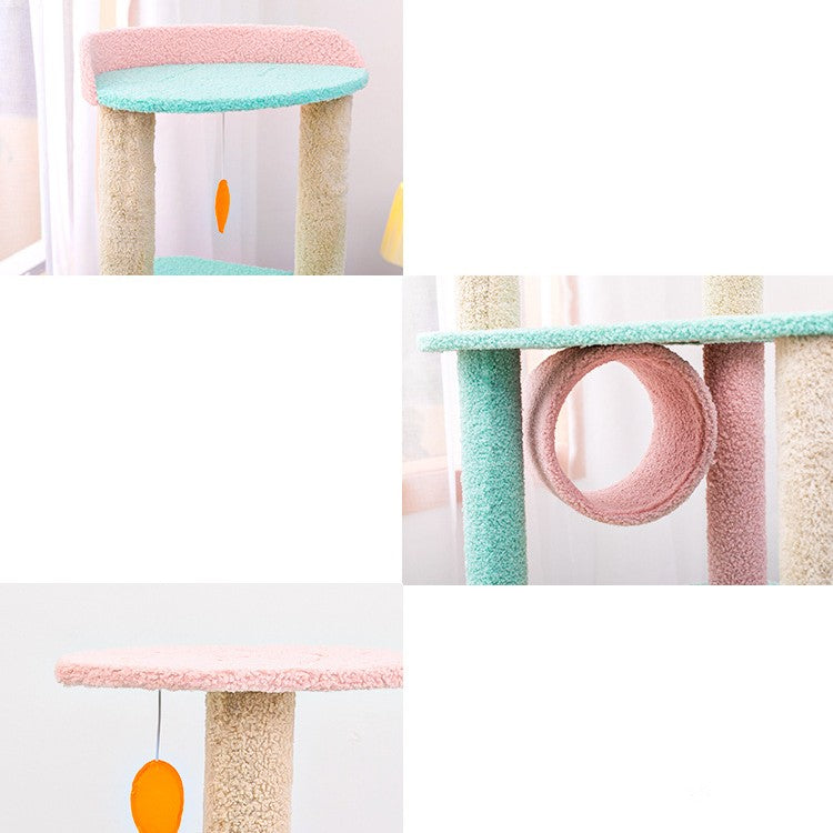 Large Durable Scratching Post And Toy For Pets