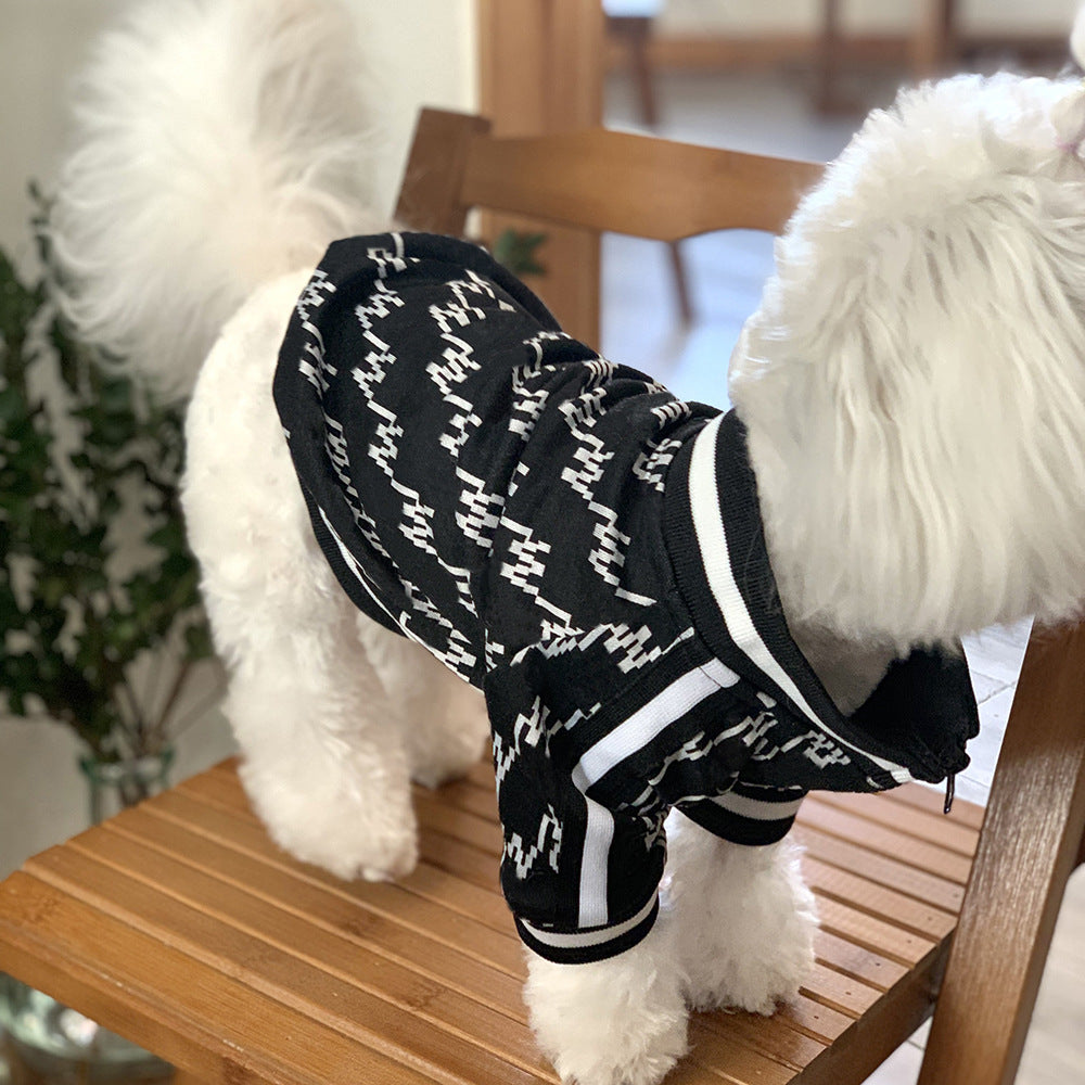 Autumn Winter Teddy Pet Jacket Zippered Cozy Coat