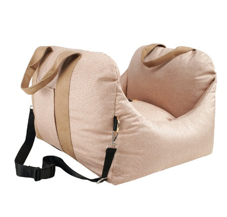 Waterproof Pet Car Carrier Seat With Mesh Safety Harness