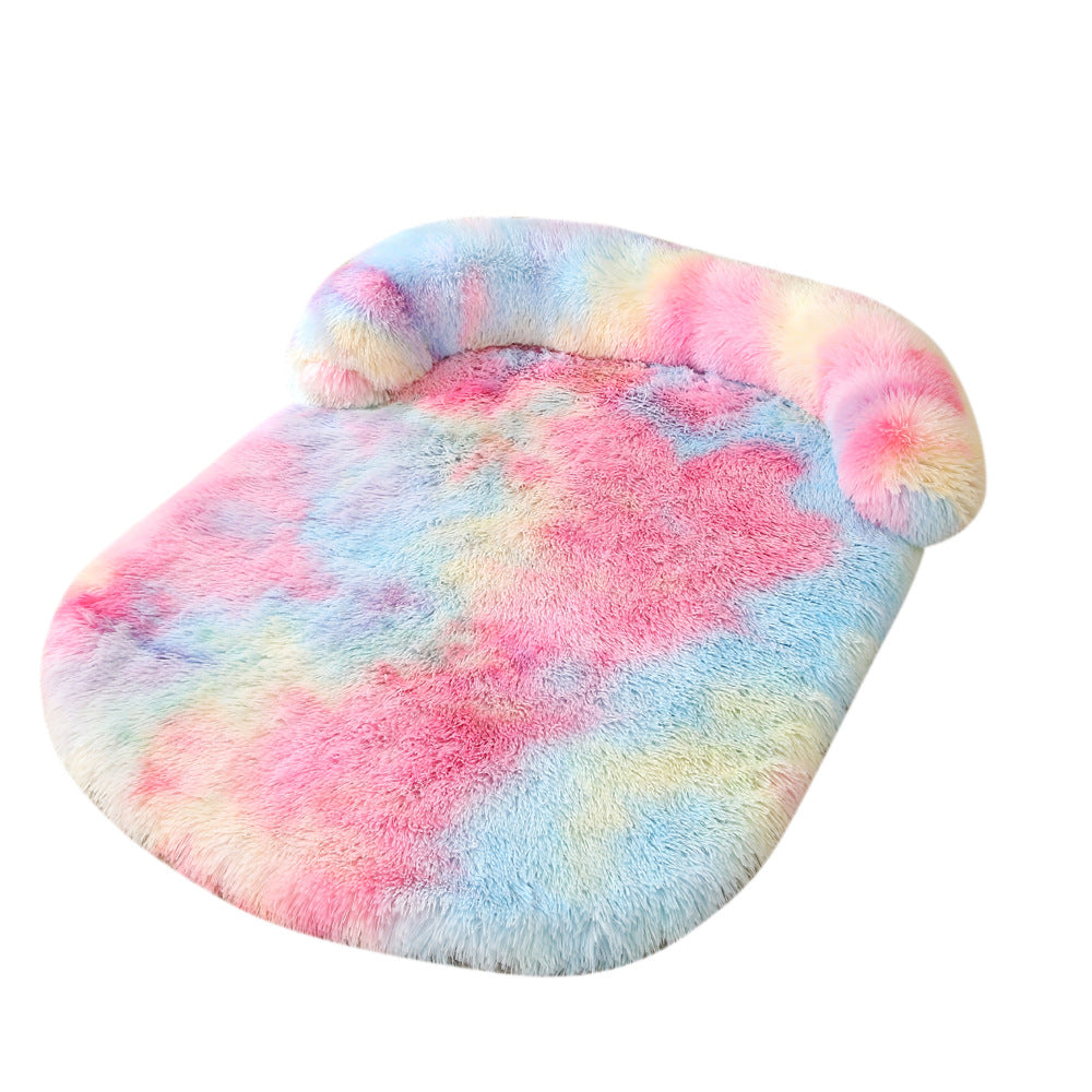 Plush Cozy Pet Bed With Warm Cushion