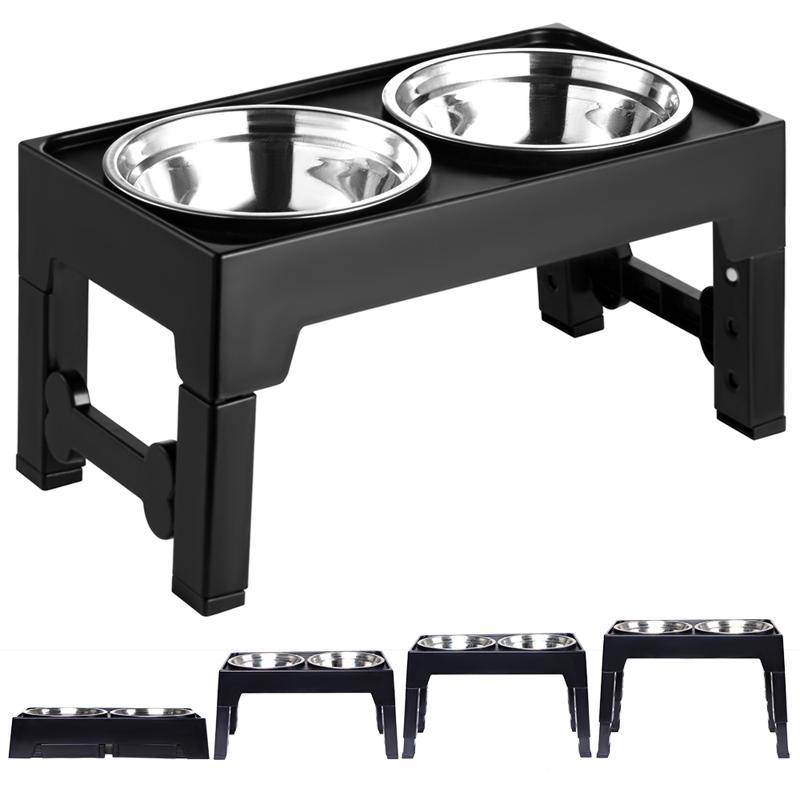 Pet Lifting Feeding Bowl With Neck Protection Anti-Tumble Design