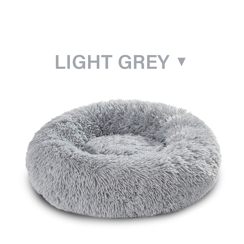 Washable Doughnut-Shaped Soft Round Bed For Medium And Large Pets