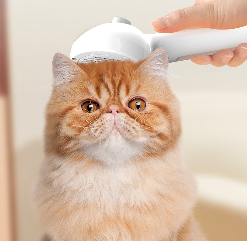 Self-Cleaning Grooming Comb With Hair Remover And Humidifier For Pets