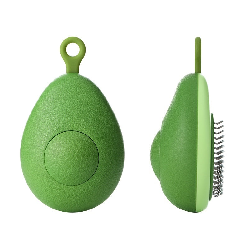 Avocado-Shaped Hair Remover Brush Stainless Steel Grooming Tool