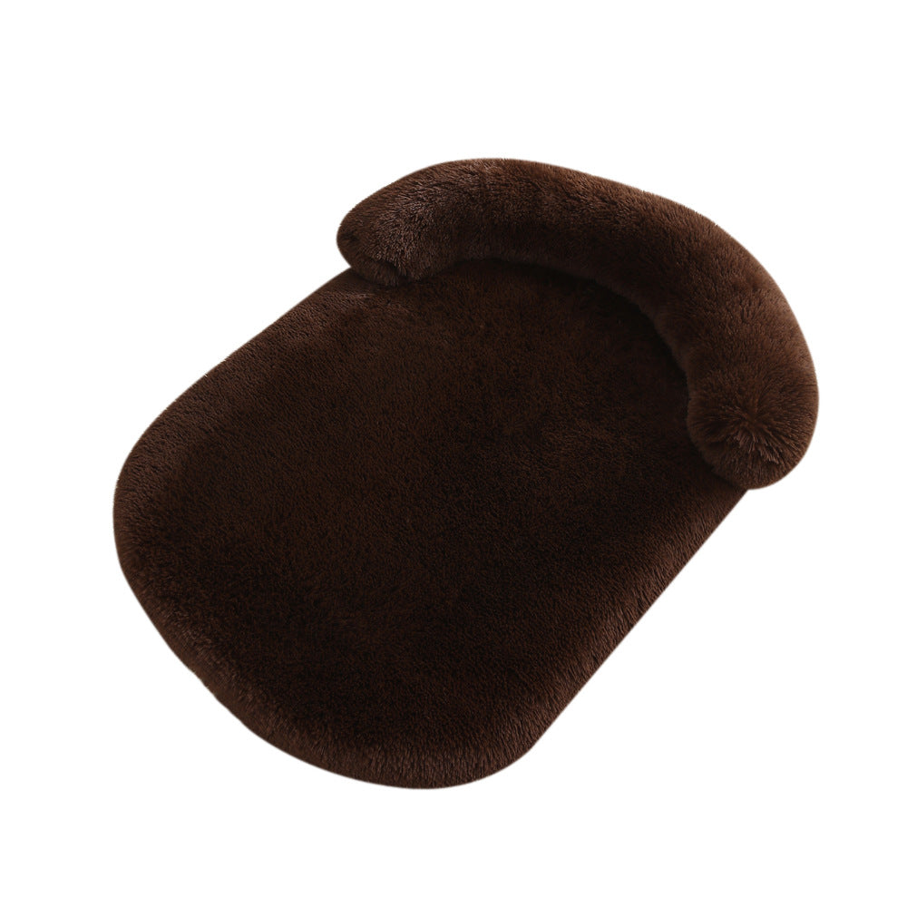 Plush Cozy Pet Bed With Warm Cushion