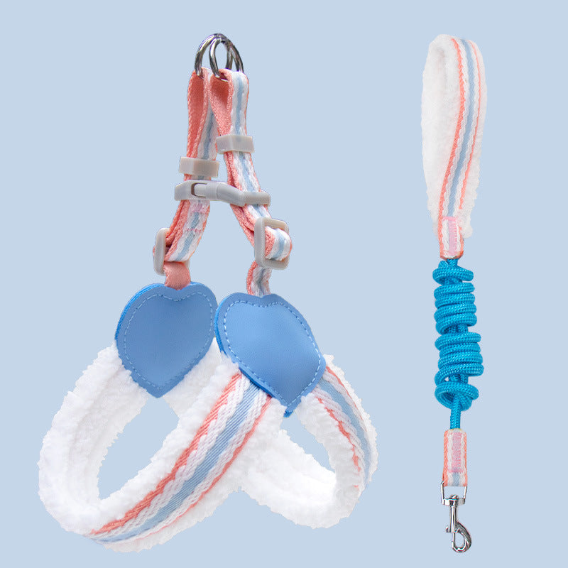 Breathable Summer Pet Harness Vest With Leash For Small Dogs