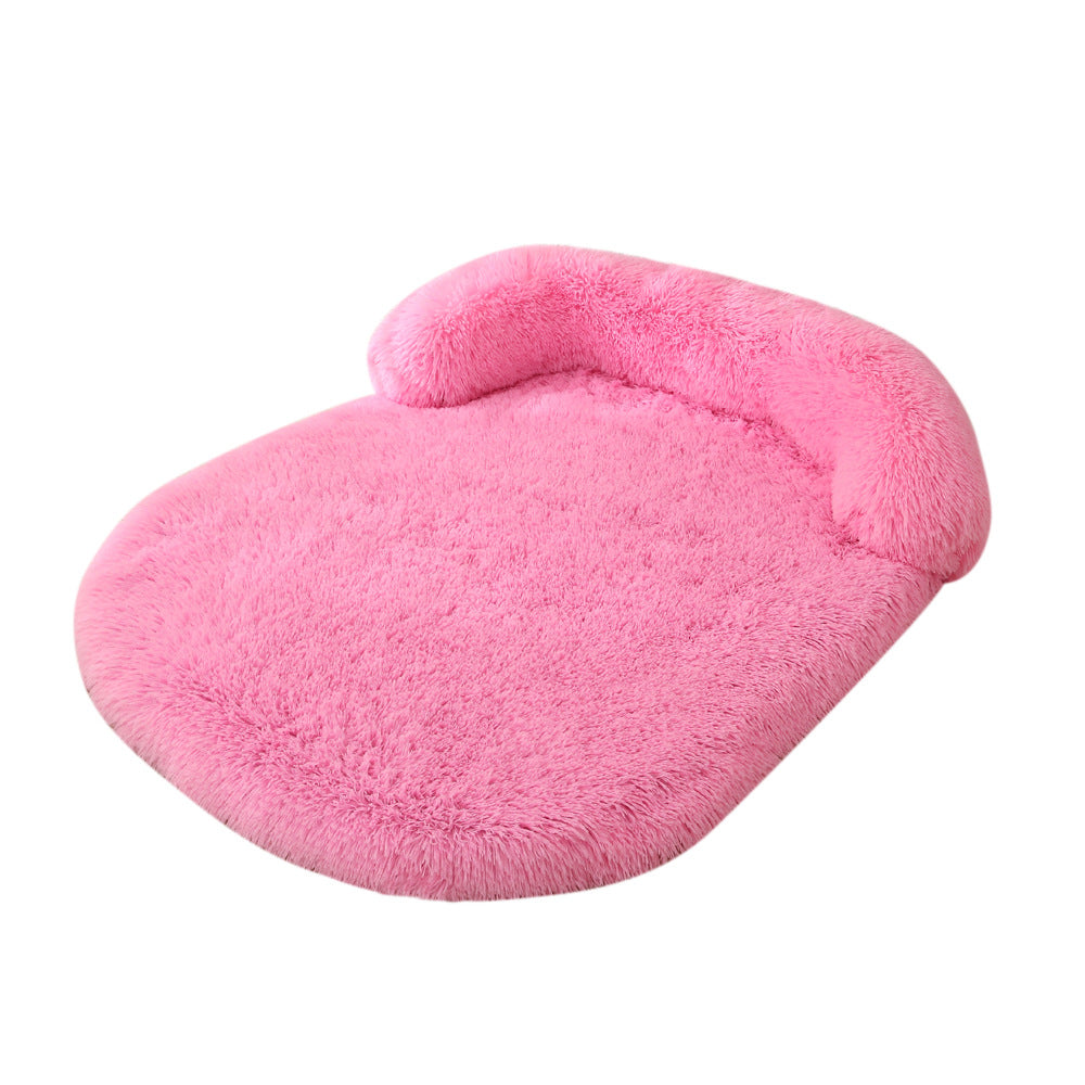 Plush Cozy Pet Bed With Warm Cushion