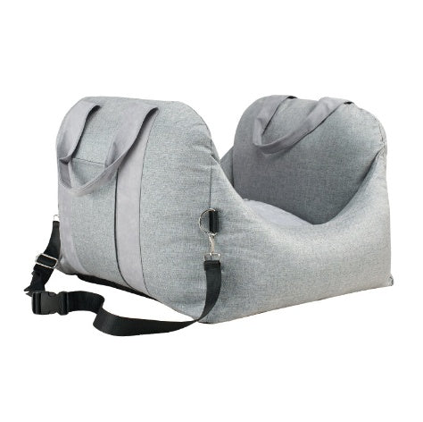 Waterproof Pet Car Carrier Seat With Mesh Safety Harness