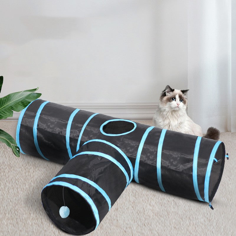 Foldable Interactive Tunnel Toy For Pets