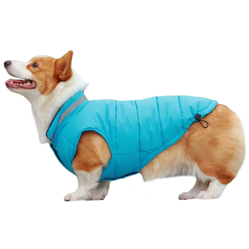 Thickened Waterproof Outdoor Pet Jacket Double-Sided Reflective Safety Wear