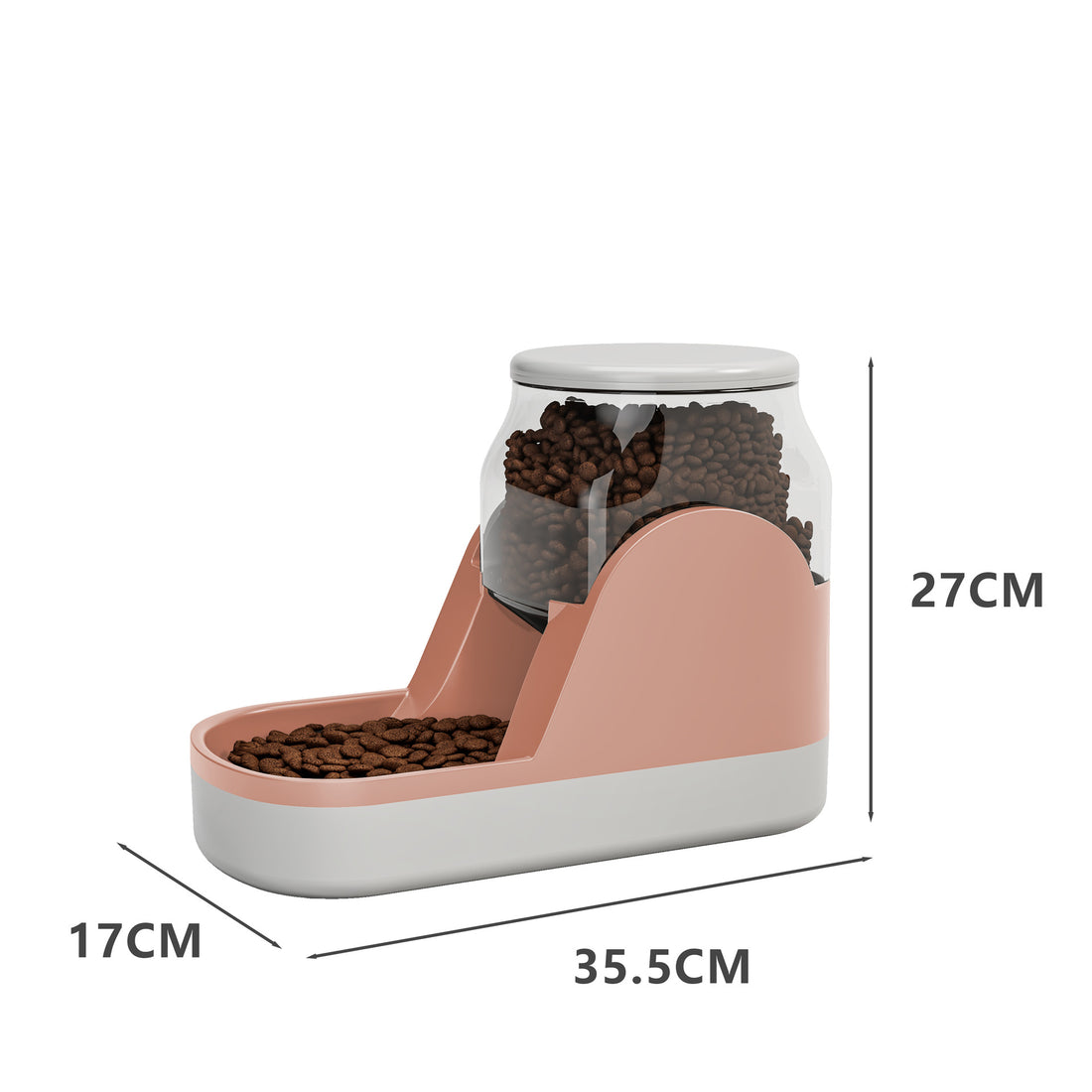 Automatic Water Fountain And Food Dispenser With Large Capacity For Pets