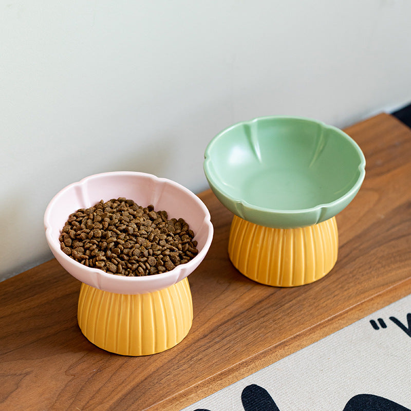 Macarons Candy-Colored Ceramic Feeding Bowl