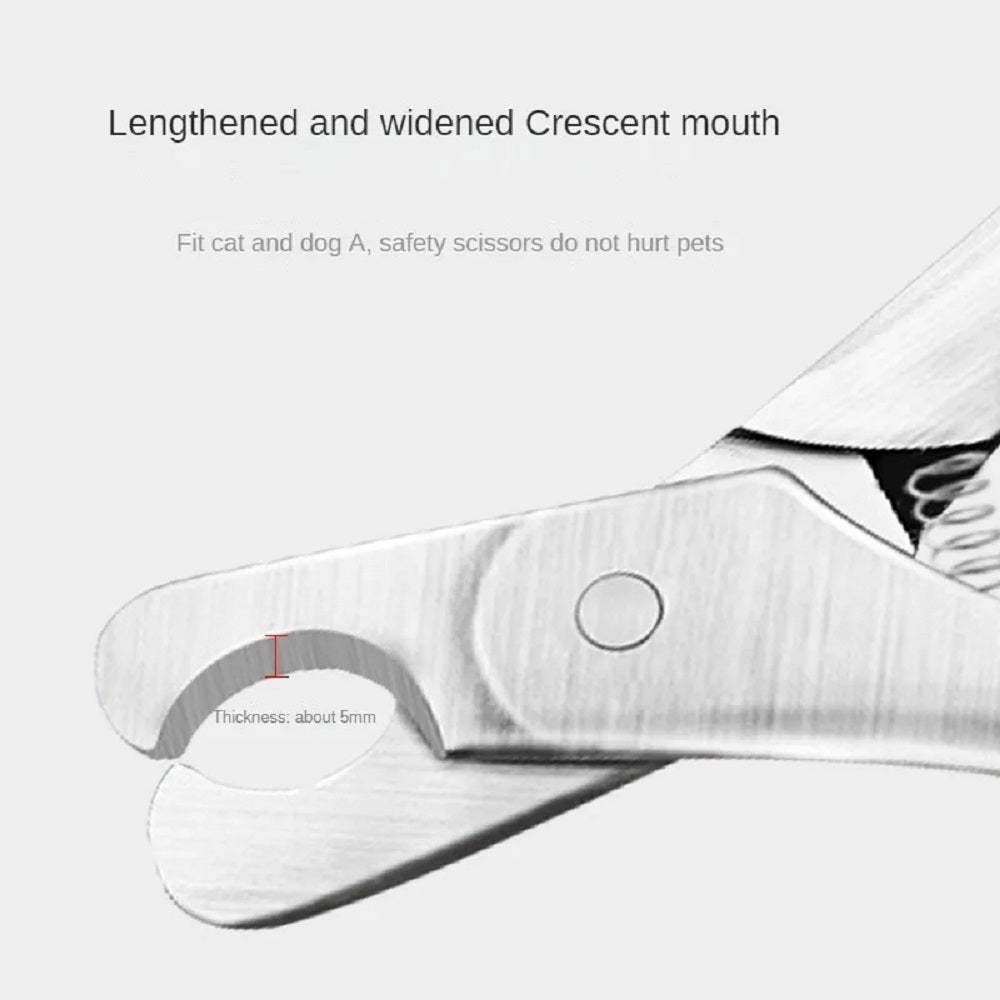 Professional Pet Nail Clipper Sharp Safe Stainless Steel Grooming Tool