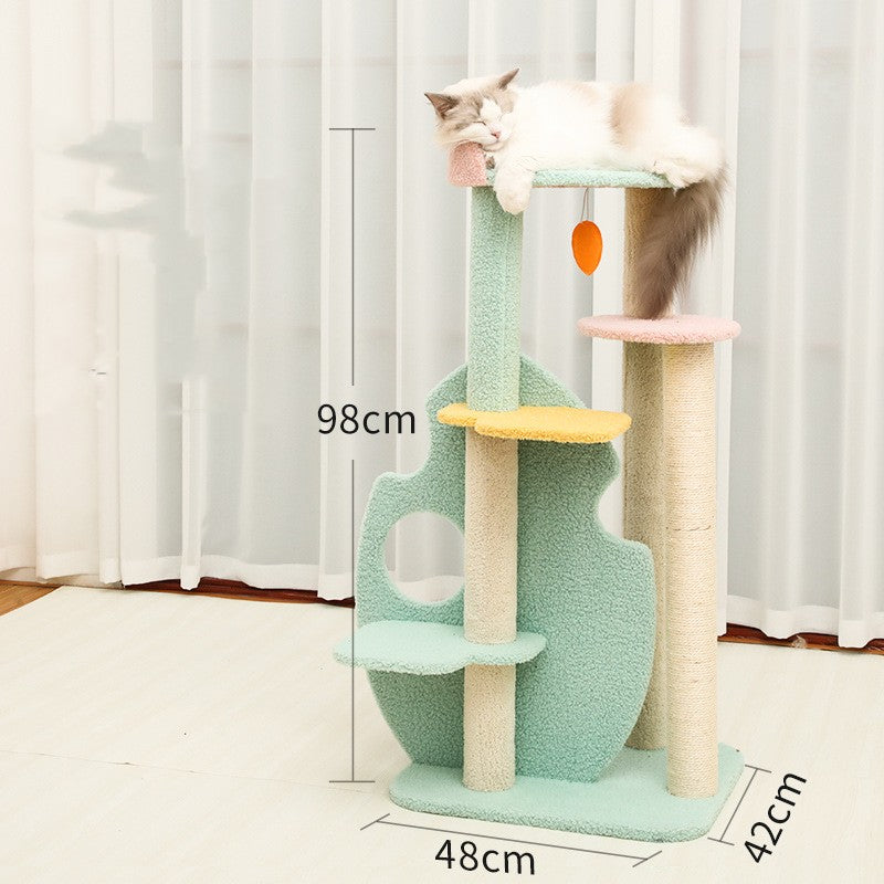 Large Durable Scratching Post And Toy For Pets