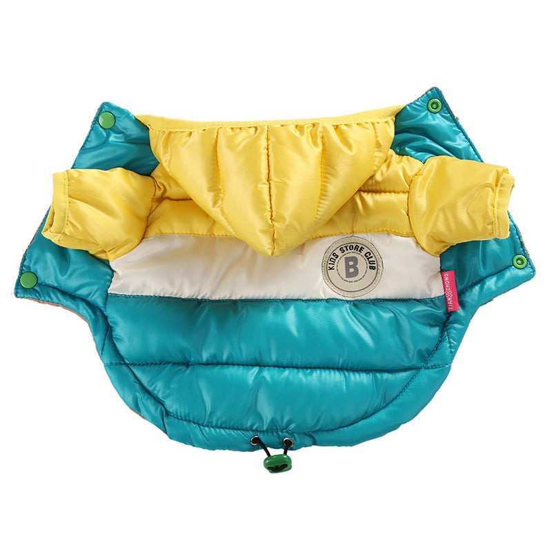 Waterproof Cotton-Padded Pet Jacket Warm Outdoor Coat
