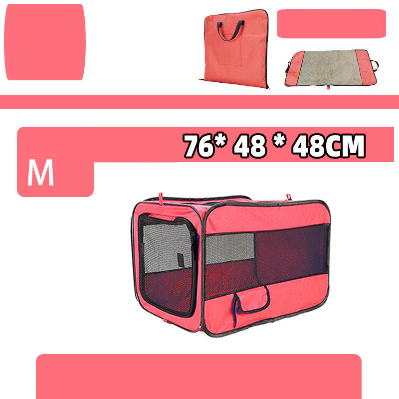 Portable Folding Fabric Pet Travel Carrier Bag With Safety Zippers