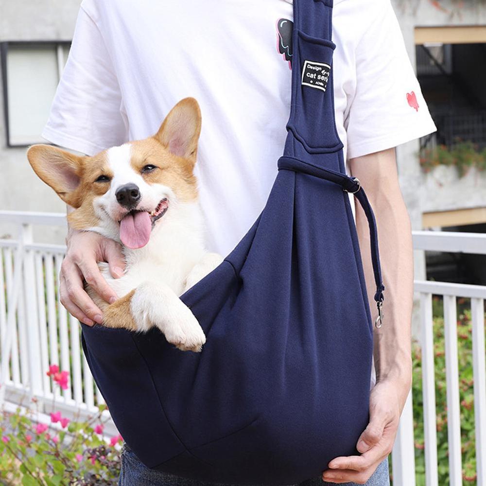 Portable Breathable Pet Travel Sling Carrier Bag For Outdoor Use