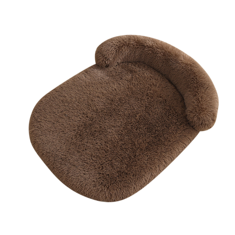 Plush Cozy Pet Bed With Warm Cushion