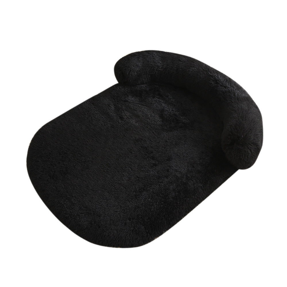 Plush Cozy Pet Bed With Warm Cushion