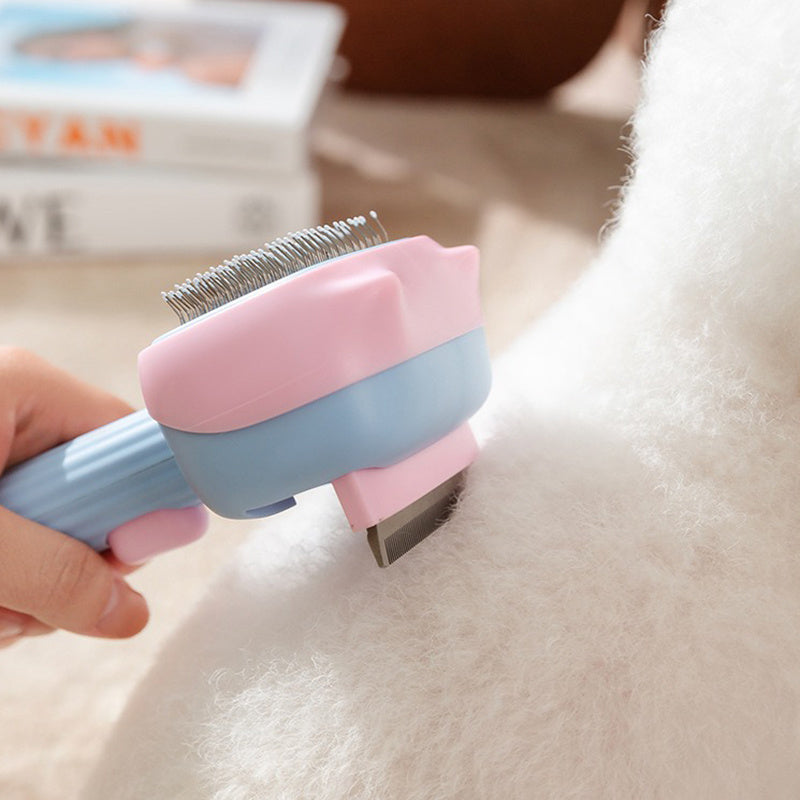 Deshedding And Dematting Grooming Brush For Pets Of All Hair Types