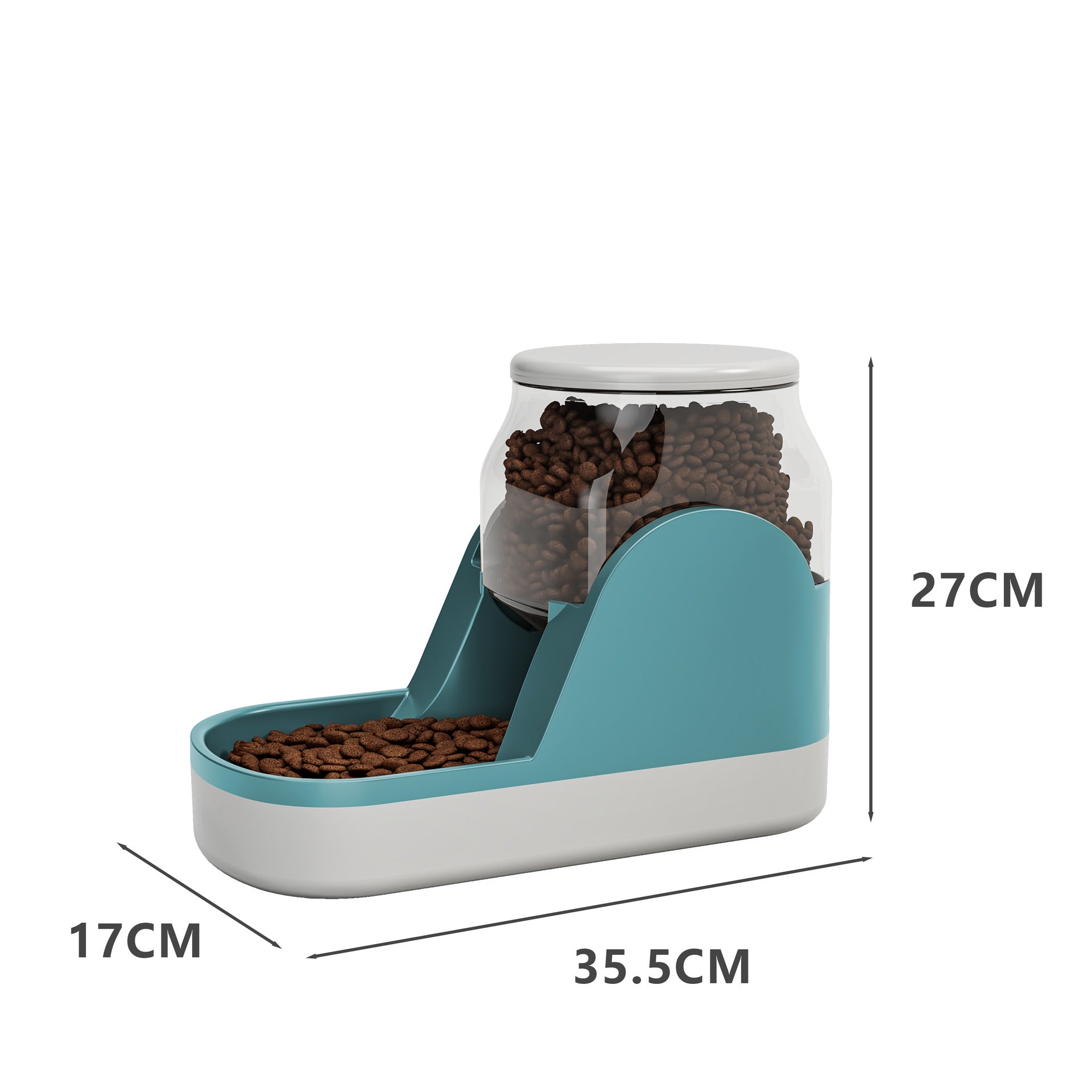 Automatic Water Fountain And Food Dispenser With Large Capacity For Pets