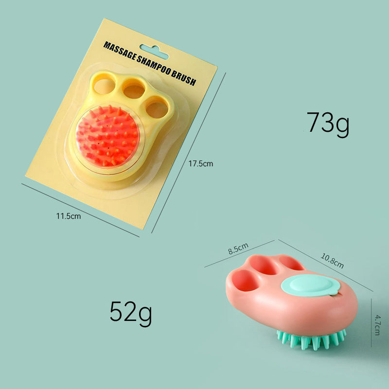 Pet Bath And Massage Claw Brush