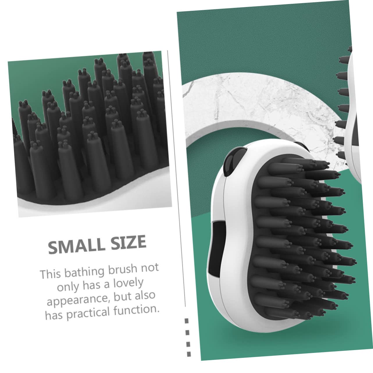 Pet Bath And Grooming Brush With Hair Removal Glove