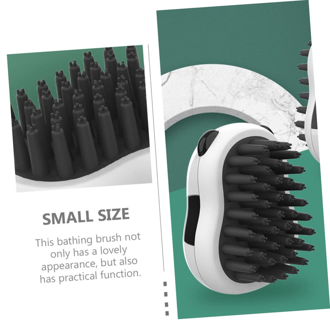 Pet Bath And Grooming Brush With Hair Removal Glove