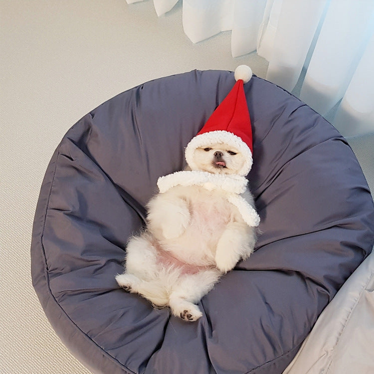 Moisture-Resistant Removable Washable Large Round Bed For Pets