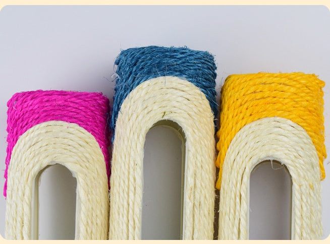 Long Sisal Drum Pet Toy Durable Interactive Chew Toy
