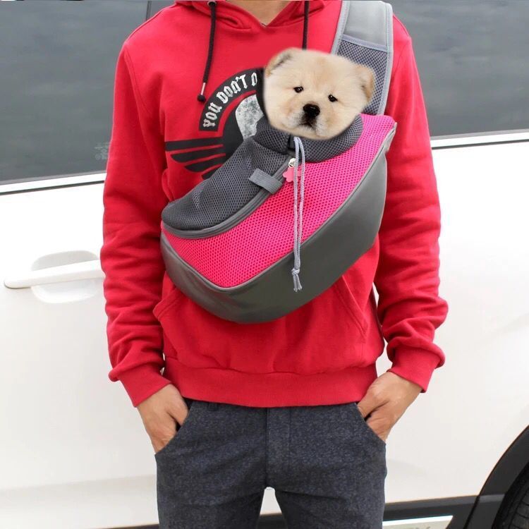Outdoor Mesh Pet Carrier Sling Shoulder Travel Bag
