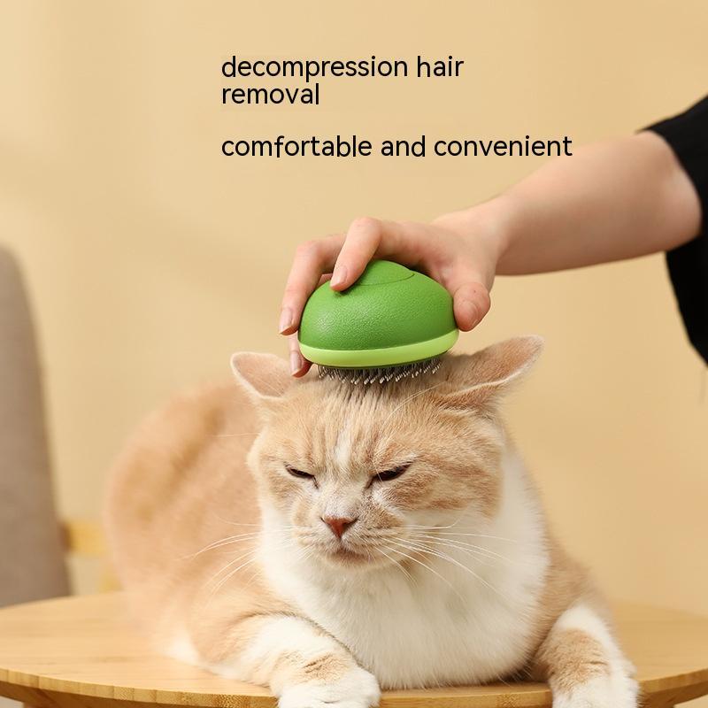 Avocado-Shaped Hair Remover Brush Stainless Steel Grooming Tool