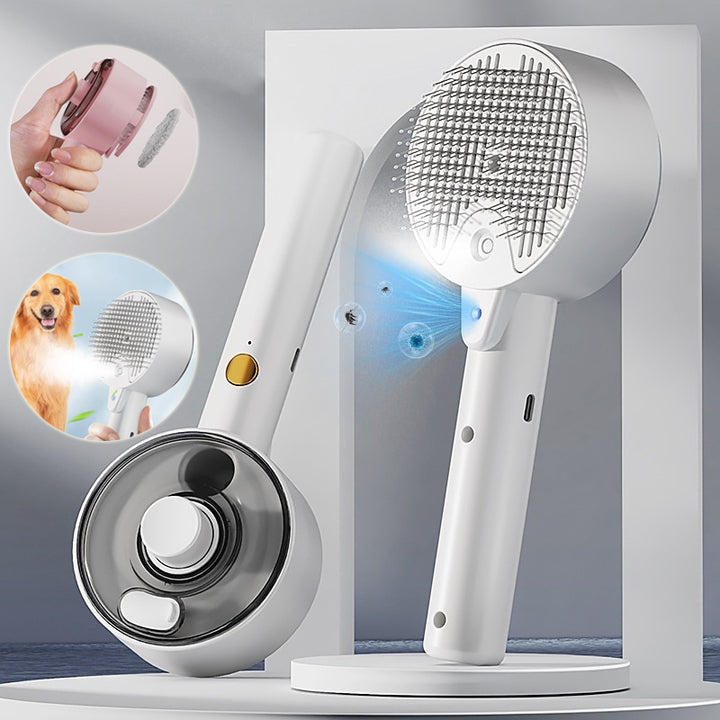 Self-Cleaning Pet Hair Remover Brush Grooming Tool For Dogs And Cats