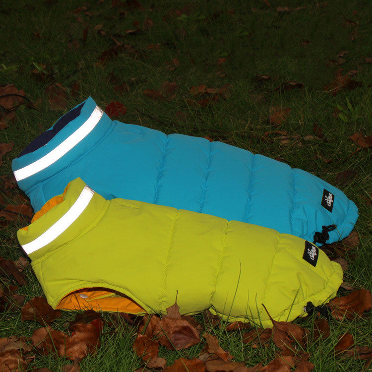 Thickened Waterproof Outdoor Pet Jacket Double-Sided Reflective Safety Wear
