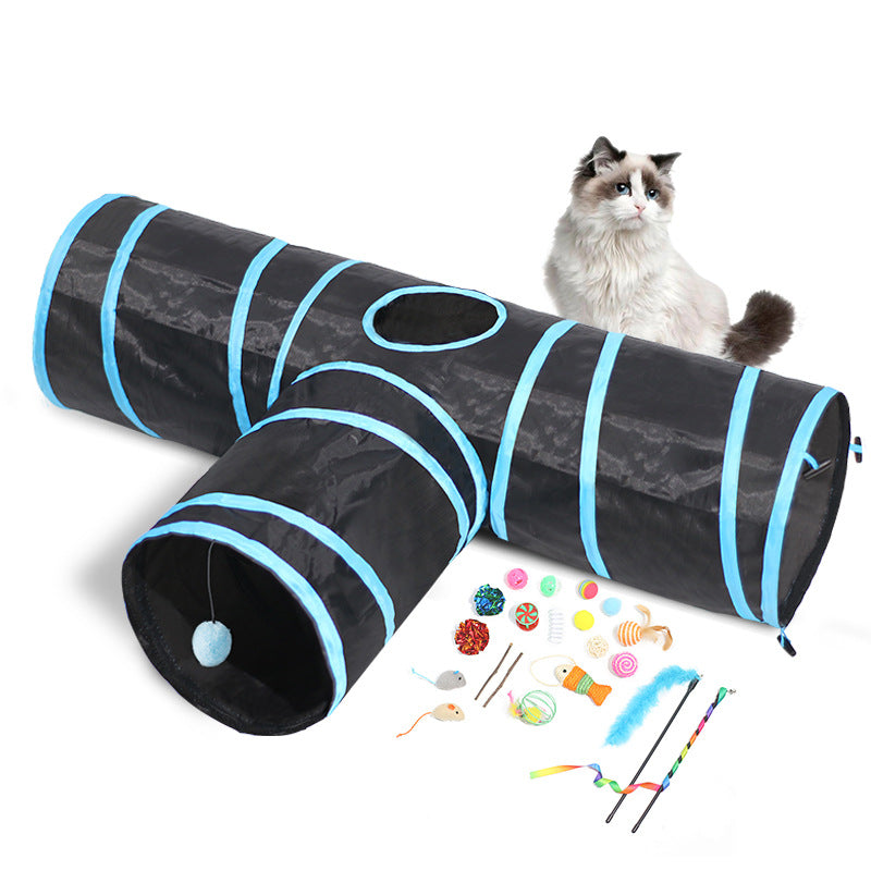 Foldable Interactive Tunnel Toy For Pets
