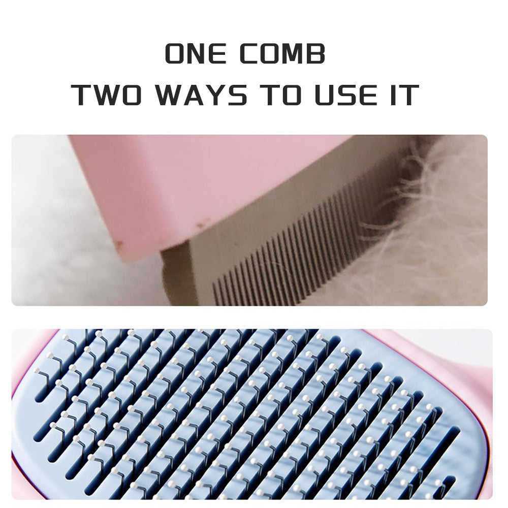 Deshedding And Dematting Grooming Brush For Pets Of All Hair Types