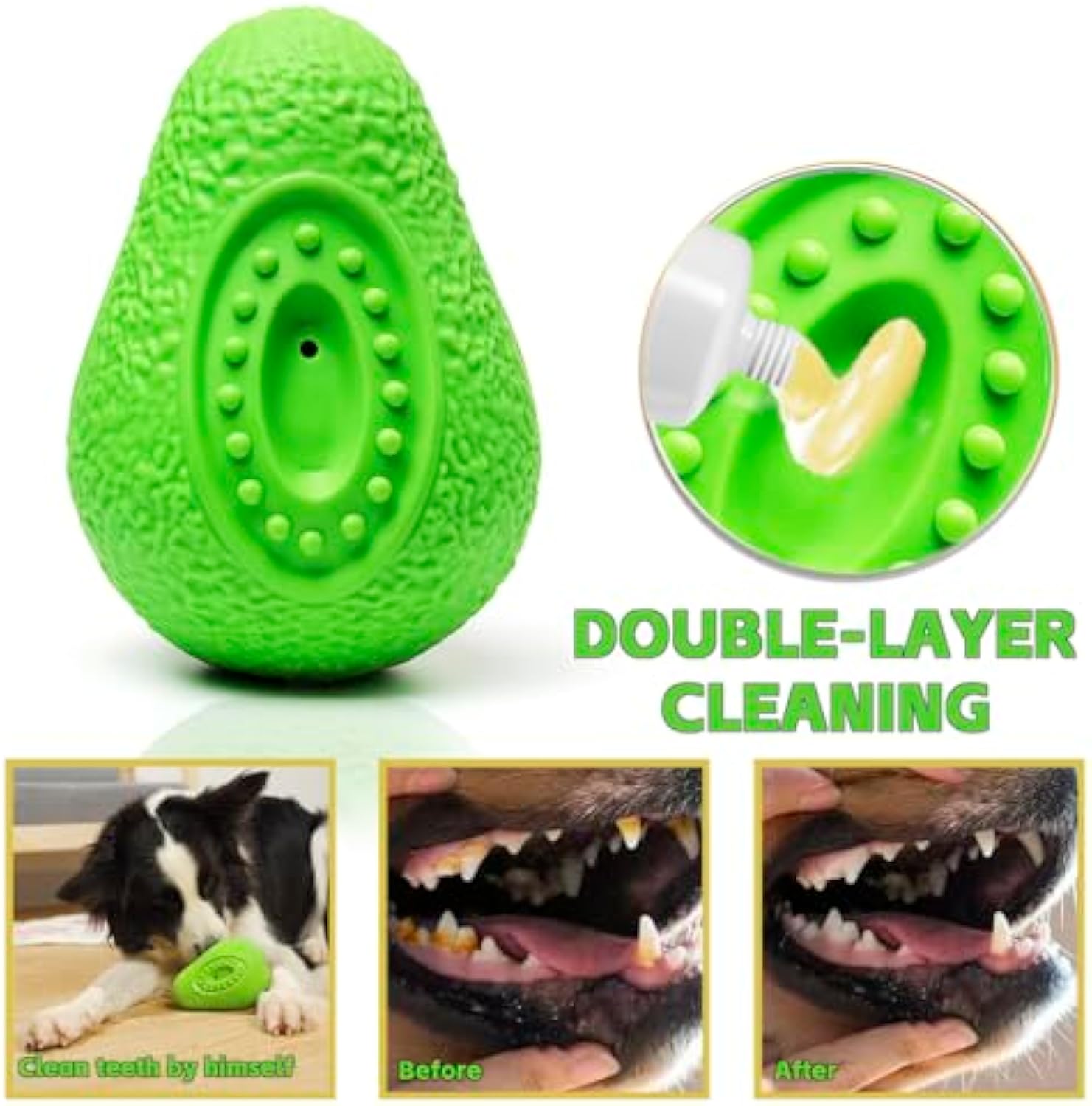 Indestructible Chew Toy Durable Rubber Pet Toy for Dogs